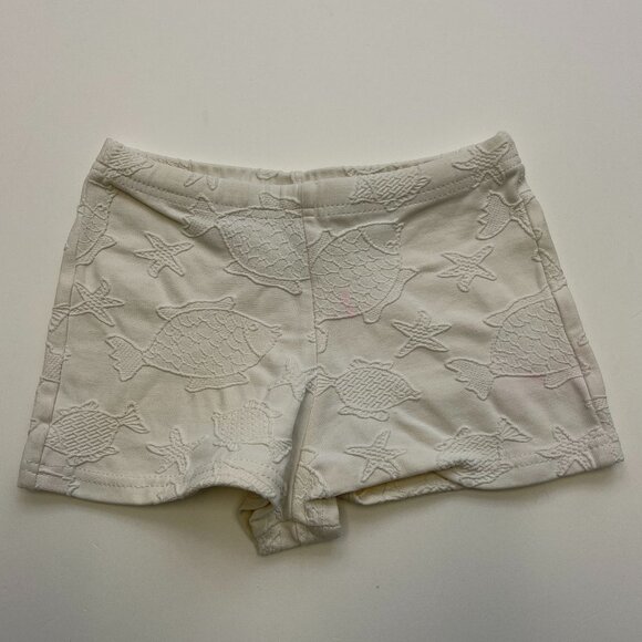 Patè de Sable French Swimwear White Shorts Size 6M - Picture 1 of 5